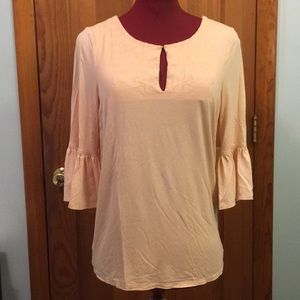 Adrianna Papell 3/4 Bell Sleeve Top